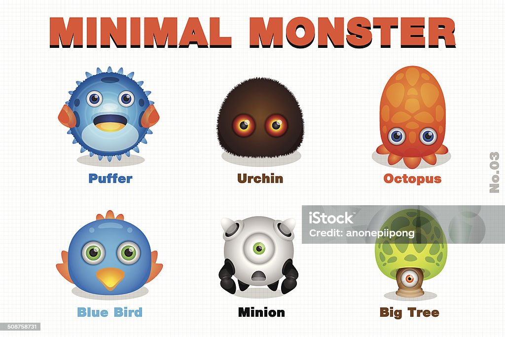 Mini Monster Design Mini Monster Stock Illustration - Download Image Now - Characters ...