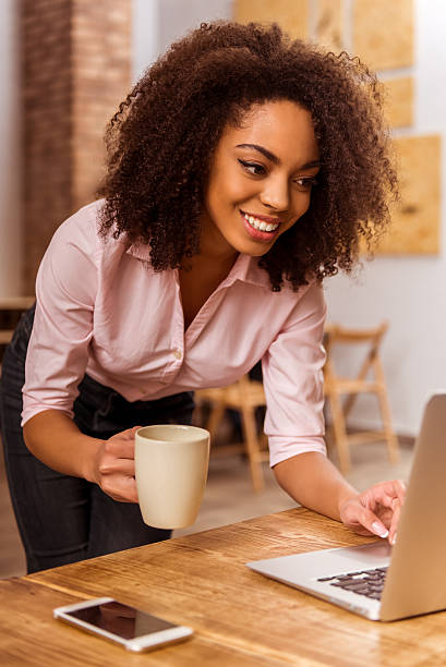 istock Beautiful Afro-American woman working 508758842