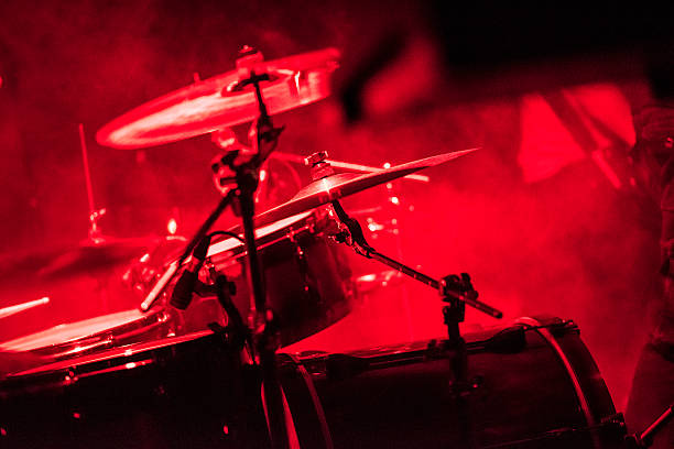 istock Drums on stage on a rock concert 508759096