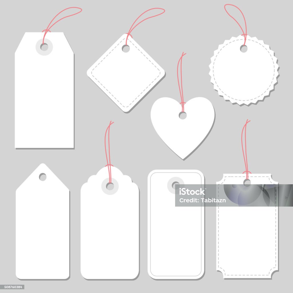 Set of blank vintage frames, tags and labels, isolated vectors Label stock vector