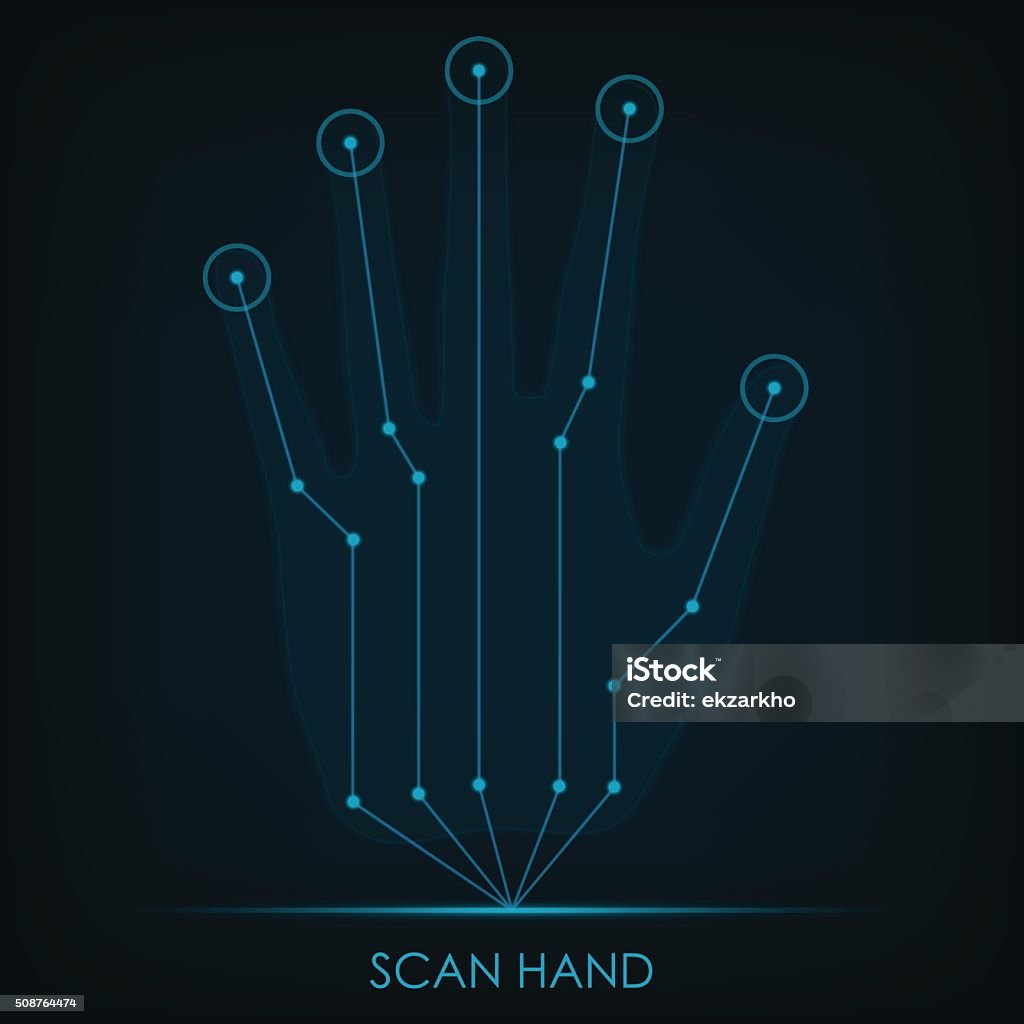 Scaner Mano Vector Ilustración de Escáner De Mano y más Vectores Libres de Derechos de ...