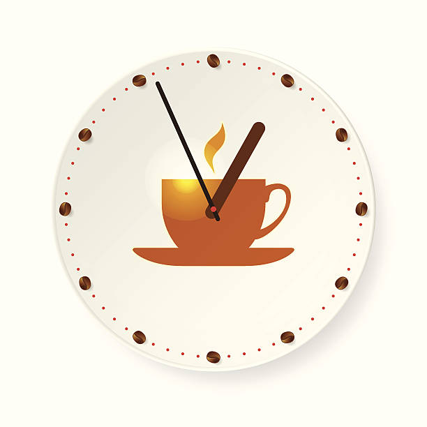 illustrations, cliparts, dessins animés et icônes de temps pour faire une pause-café - snack coffee instant coffee cappuccino