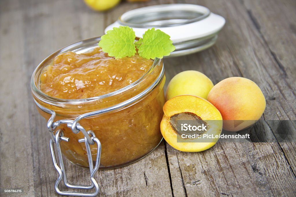 apricot jam apricot jam isolated Apricot Stock Photo