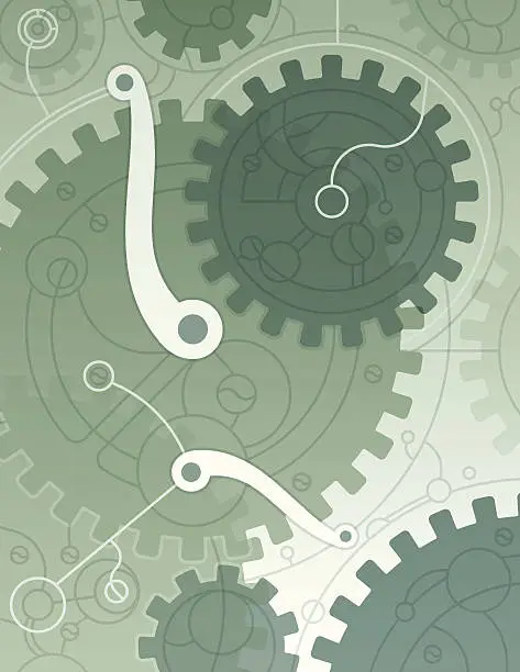 Vector illustration of Gears Background