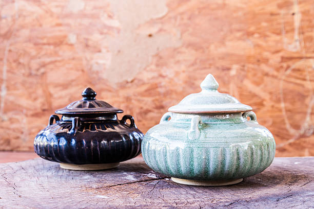istock vintage ceramic pot on wood 508787567