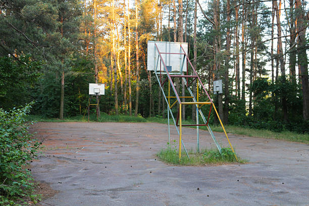 istock Empty Basketball court 508787692