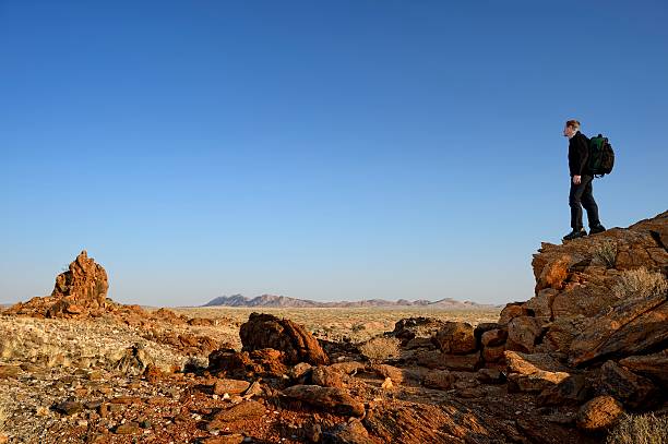 istock Hiker looking at Namibian landscape 508788839