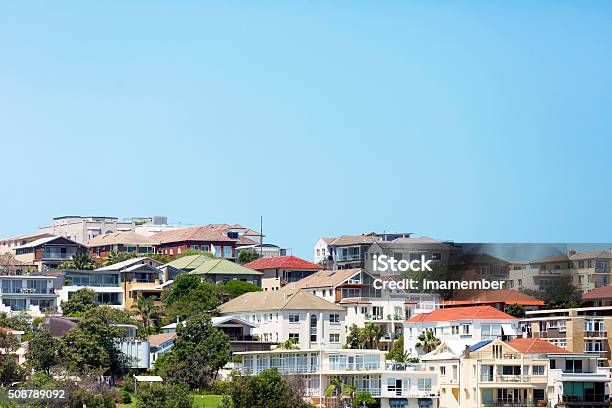 Beautiful Coastal Town Bondi Suburb Of Sydney Australia Copy Space Stock Photo - Download Image Now