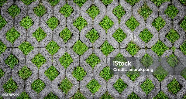 Green Field Background In Texture Concrete Stock Photo - Download Image Now - Abstract, Architecture, Elevated Walkway