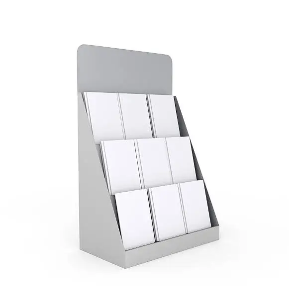 Photo of blank rack or display