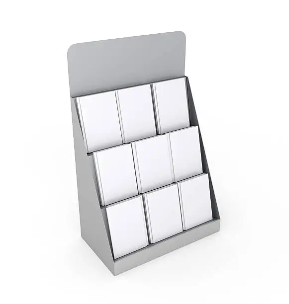 Photo of blank rack or display