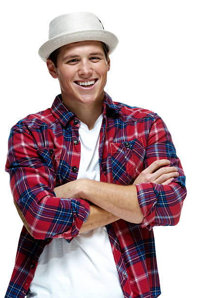 istock Cheerful man standing with arms crossed 508791611