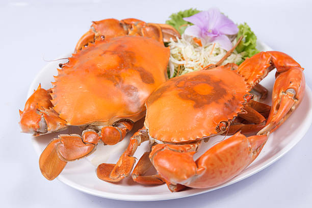 istock Fresh Big steam crab on the plate 508792728