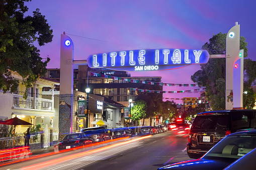 Little Italy Sign in San Diego CA