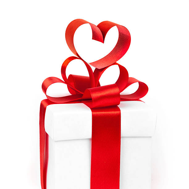 istock Stylized valentine heart made from red bow 508794494