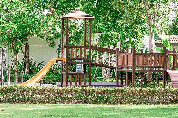 istock children playground in the park 508795178