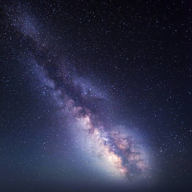 istock Night landscape. Starry sky with Milky Way. Nature background 508813040