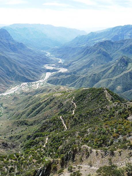 istock Copper Canyon, Urique Canyon Road and River 508813962