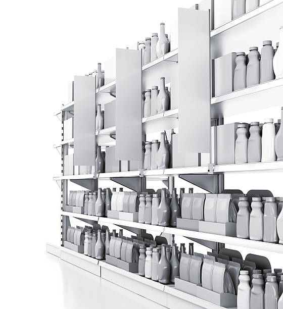 istock shelves with blank products 508814245