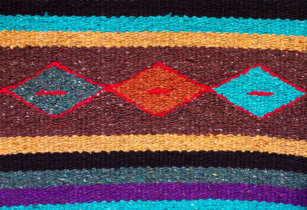 istock Traditional Mexican Wool Rug Detail (Close-Up) 508815014
