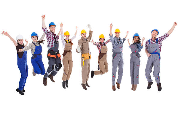 istock Large diverse group of workmen and women 508815047