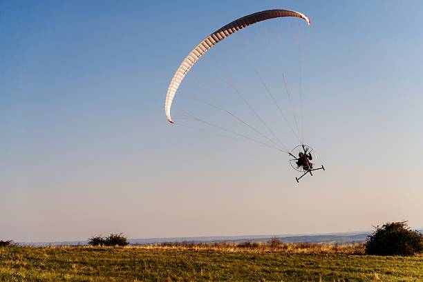 istock Paraglider close to ground. 508816713