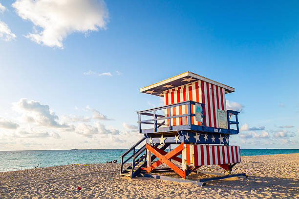 istock Lifeguard Tower in South Beach, Miami Beach, Florida 508817385