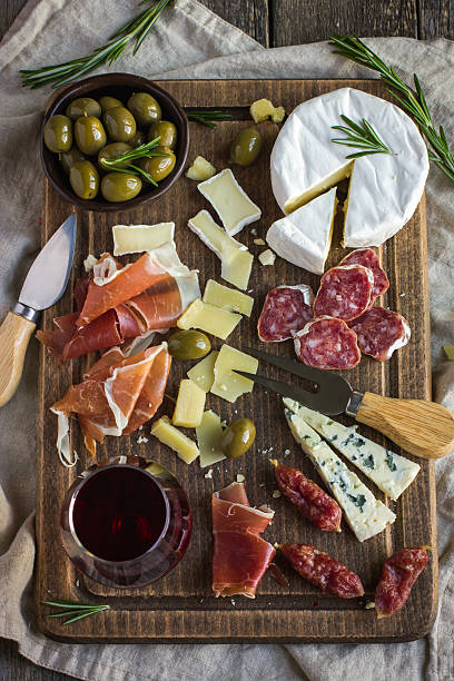 istock Assortment of various types of cheese and meat 508817496