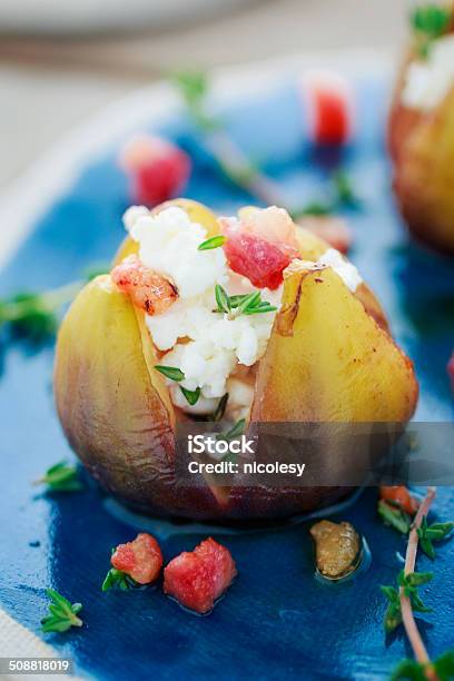 Grilled Figs Stock Photo - Download Image Now - Appetizer, Blue, Color Image