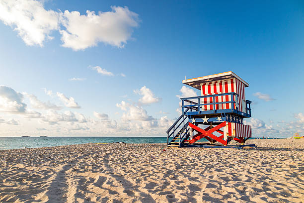 istock Lifeguard Tower in South Beach, Miami Beach, Florida 508818225