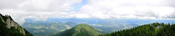 istock panorama view from ceahlau montains over a valley 508818420