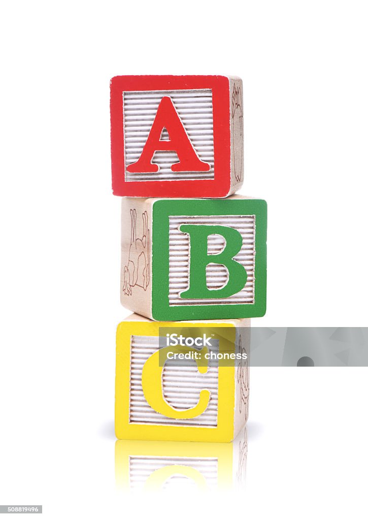 alphabet blocks Wooden alphabet blocks isolated on white background Toy Block Stock Photo