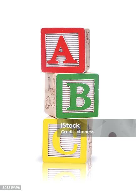 Alphabet Blocks Stock Photo - Download Image Now - Toy Block, Block Shape, Cut Out