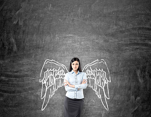 istock Woman with painted wings 508820296