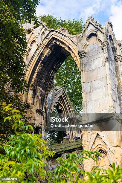 Stla Abbazia Di York Inghilterra - Fotografie stock e altre immagini di Abbazia - Abbazia, Ambientazione esterna, Antico - Condizione