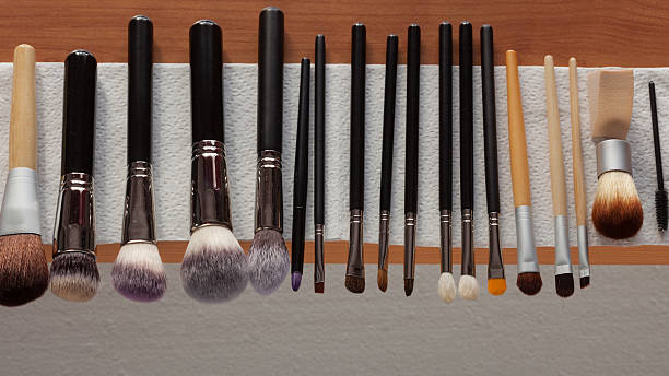 istock Process of cleaning drying makeup brushes 508831684