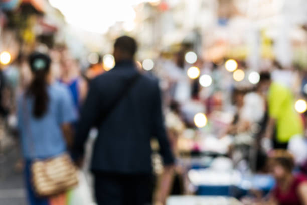 istock Blurred people walking on the street 508833690