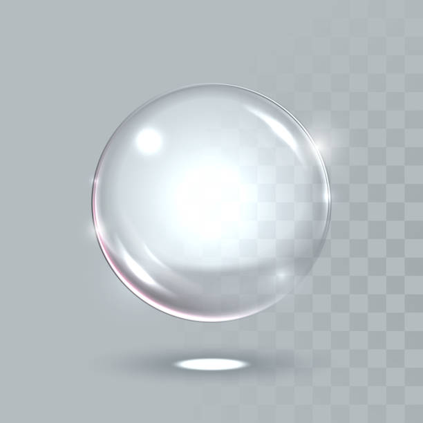 illustrazioni stock, clip art, cartoni animati e icone di tendenza di vettoriale realistico gocciolina palla sfera - sphere water drop symbol