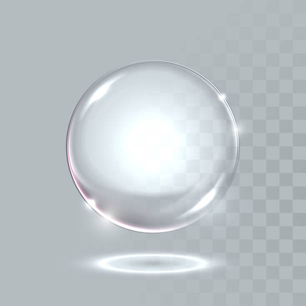 illustrazioni stock, clip art, cartoni animati e icone di tendenza di realistico vettoriale sfera del pensiero cm - sphere water drop symbol