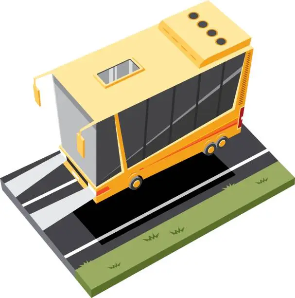Vector illustration of Passenger bus