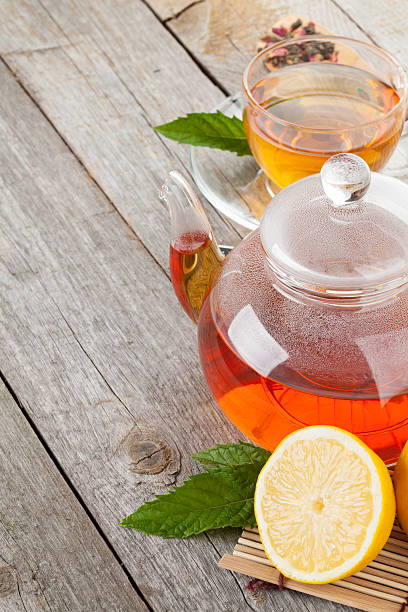istock Green tea with lemon and mint 508852153