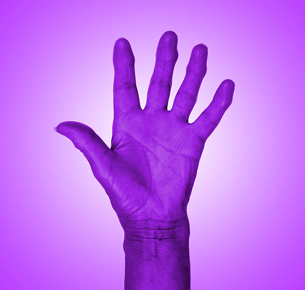istock Hand symbol, five fingers, saying hello or stop 508852491