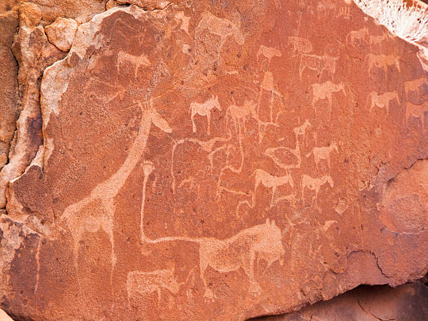 istock Prehistoric Bushman engravings at Twyfelfontein in Namibia 508852524