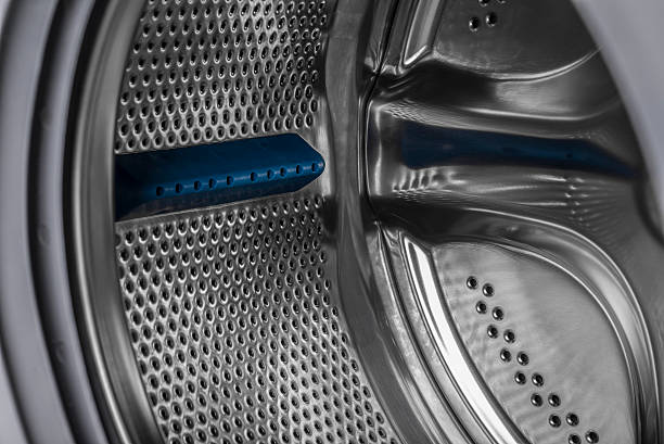 istock Isolated washing machine on a white background 508853276