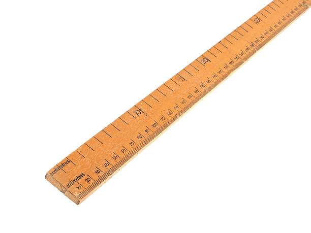 istock Wooden meteric ruler on a white dackground 508853409