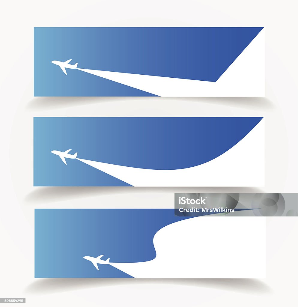Planemaker Banner Plane Banner Template Vector Stock Illustration - Download Image Now ...