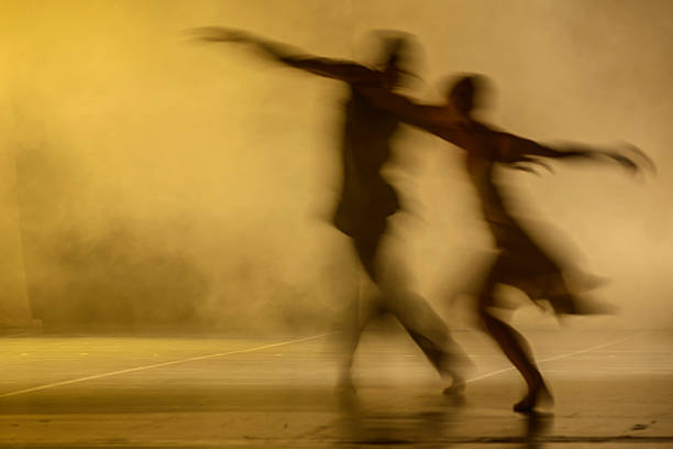istock Group of contemporary dancers performing on stage 508855655