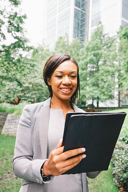 istock Portrait Of Successful Businesswoman Using Tablet 508855964