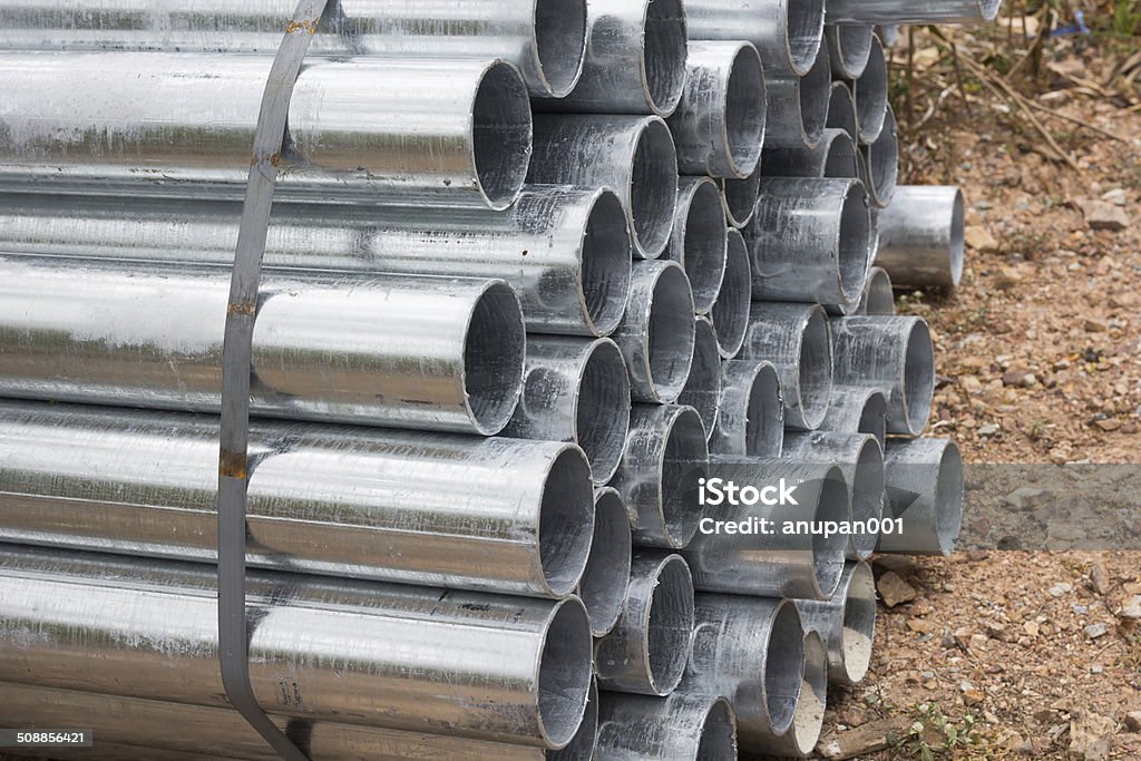 Steel pipes Abstract close up of steel pipes. Abstract Stock Photo