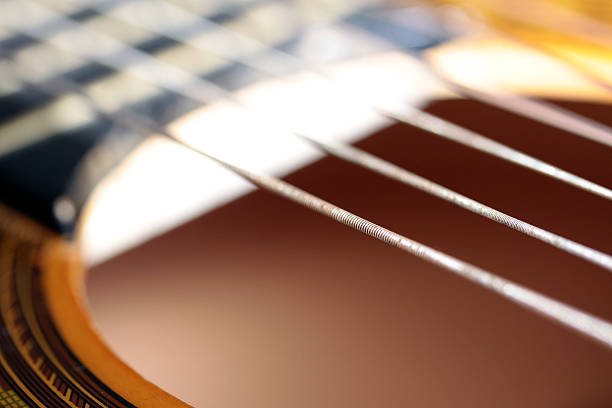 istock Close up of guitar strings 508856701
